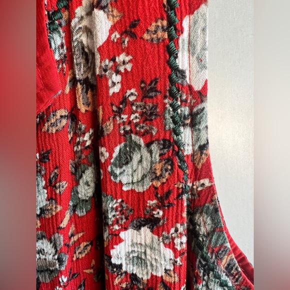 Market & Spruce Women’s S Midi Dress Floral Embroidered Boho Chic - Picture 12 of 14